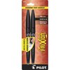 Pilot Rollerball Gel Pen, Frix, Erasable, Fine, Black Barrel/Ink PK PIL31553